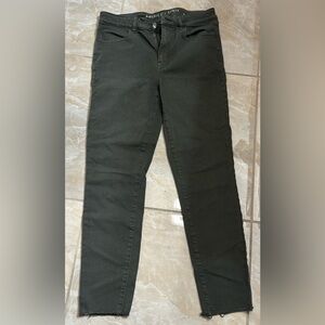 Green tight jeans American eagle
